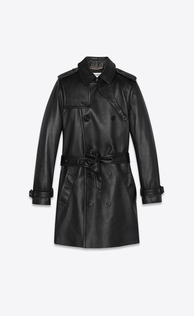lambskin trench coat